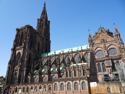 Bas-côté sud de la cathédrale Notre-Dame à Strasbourg