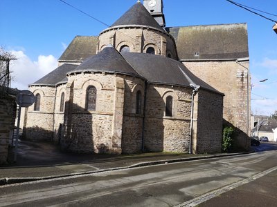 Chevet de l’église Saint-Martin à Mayenne