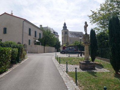 L’arrivée de la Via Columbani à Berg-sur-Moselle