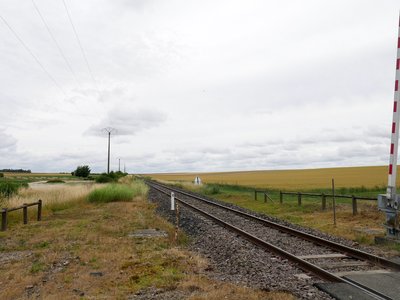 La voie ferrée de Saint-Hilaire à Hagondange le long de la Via Columbani