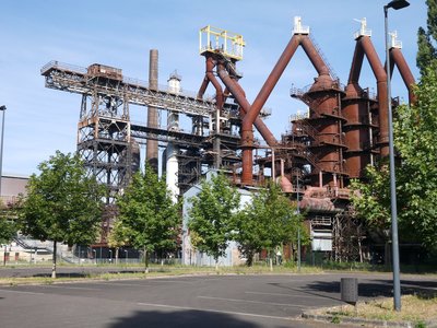 Ancien haut-Fourneau transformé en musée à Uckange