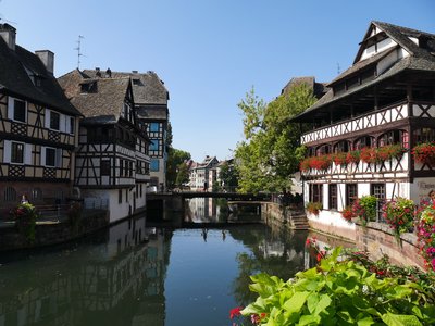 La Petite France à Strasbourg au bord de l’Ill.