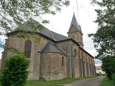 Chevet de l‘église de l’Assomption à Béchamps