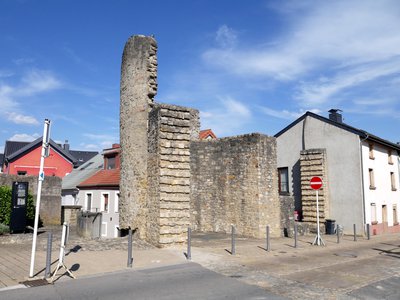 La « Dent Creuse » ou tour d’angle de l’ancien rempart à Grevenmacher