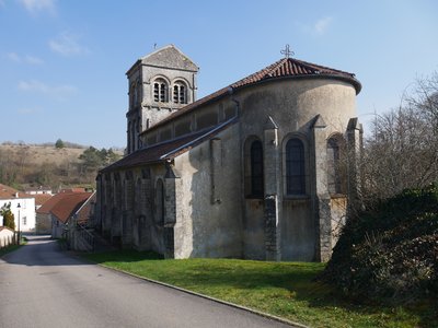 Vue générale de l’église St-Rémy à Rollainville