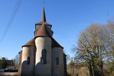 Les absides de l’église de Champvoux