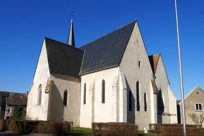 Chevet plat et chapelle de la Vierge église Saint-Laurent Neuvy-sur-Loire