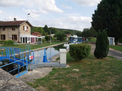 Écluse de Chevillon  sur la Via Columbani