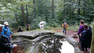 Les cuves après extraction des meules