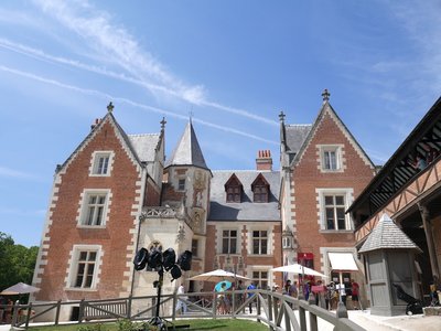 Façade coté parc du Clos Lucé Amboise