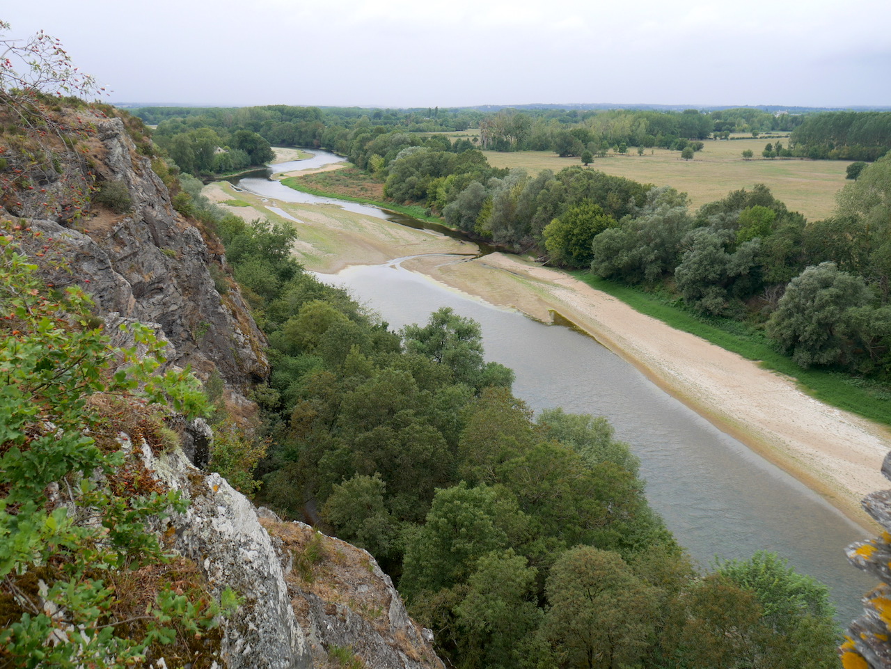 La Loire (aout 2019) depuis le mémorial de la bataille du Pont-de-Cé